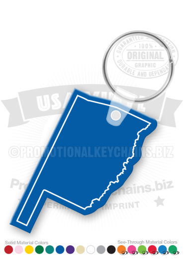 Oklahoma State Vinyl Keychain PK6100OK