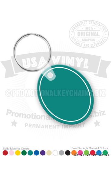 Oval Vinyl Keychain PK4138
