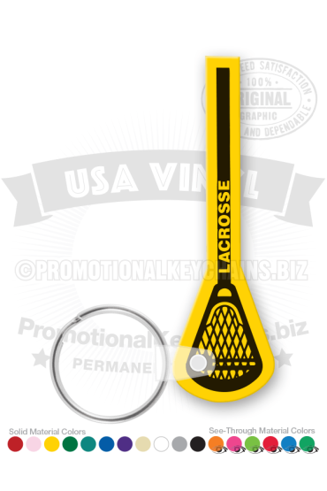 Racket Lacrosse Vinyl Keychain PK6723