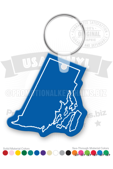 Rhode Island State Vinyl Keychain PK7104