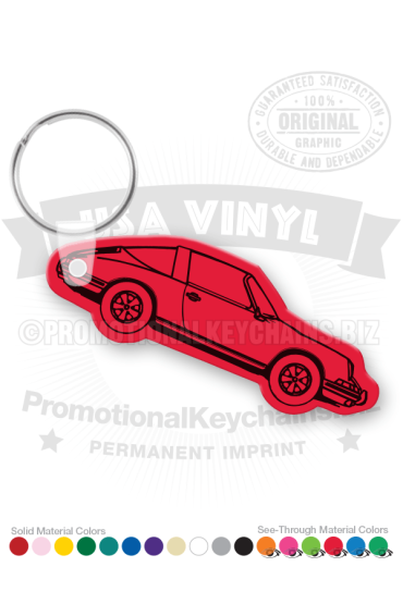 Porsche Car Vinyl Keychain PK6179