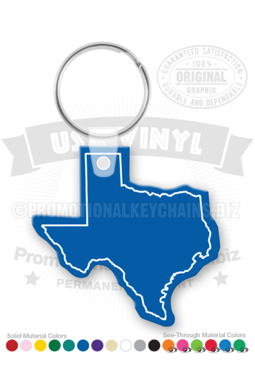 Texas State Vinyl Keychain PK6100TX