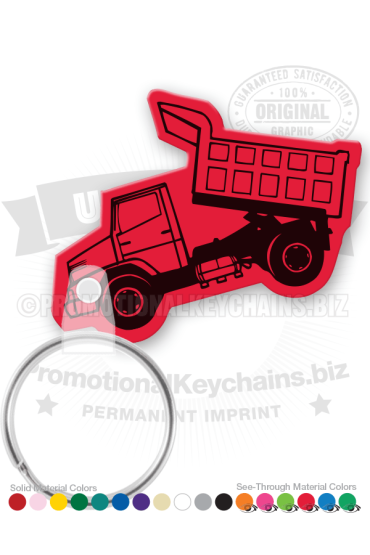 Dump Truck Vinyl Keychain PK7062