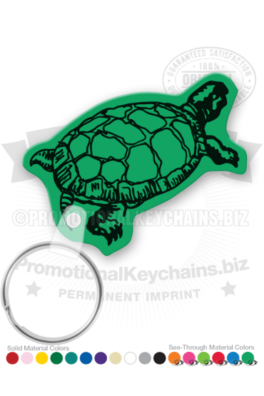 Turtle Shape Vinyl Keychain
