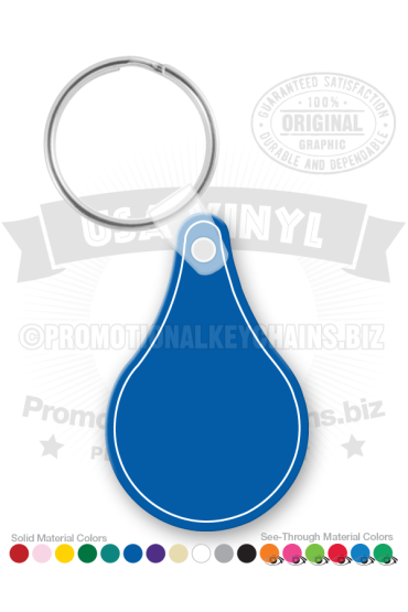 Water Drop Vinyl Keychain PK5685