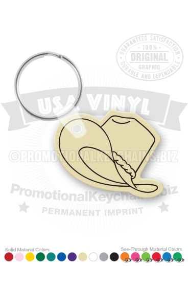 Western Hat Vinyl Keychain PK6139