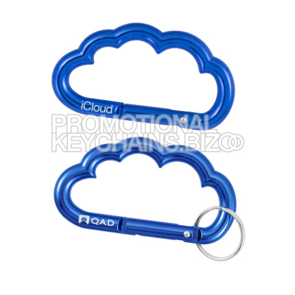 Cloud Shaped Carabiner Keychain