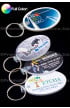 Full Color Oval Vinyl Promotional Keychains