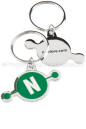 Custom Keychains Boulevard Series™ Green N Custom Metal Keychain