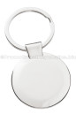 Custom Engraved Metal Keychains Classic Circle Rear View