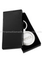 Custom Engraved Metal Keychains Classic Circle In Gift Box