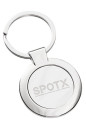 Custom Engraved Metal Keychains Classic Circle Front View