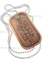 Bronze Brushed Antiqued Custom Designed Dog Tags
