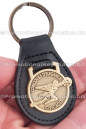 Custom Key Fobs - Genuine Leather Custom Key Fob - Round Antiqued Bronze - Concourse d'Elegance Chicago