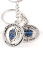 Custom Made Spinning Metal Keychains for Cheer Athletics Columbus