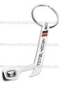 Custom Logo Shaped Metal Bottle Opener Keychains - Hockey Stick With Color Fill