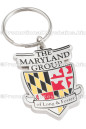Custom Keychains Boulevard Series™ Custom Made Metal With Enamel Keychain - The Maryland Group of Long and Foster