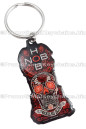 Custom Shaped Keychains With Full Color Imprint and Clear Coat on Stainless Steel
