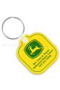 Promotional Keychains Rounded Square With Tab Vinyl Keychains