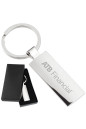 Promotional Keychains Silver Column Engraved Keychain