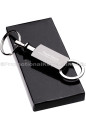 Polished Two-Tone Pull & Twist Engraved Detachable Valet Keychains