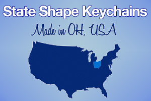 Show Your State Pride With Our USA State Shaped Keychains